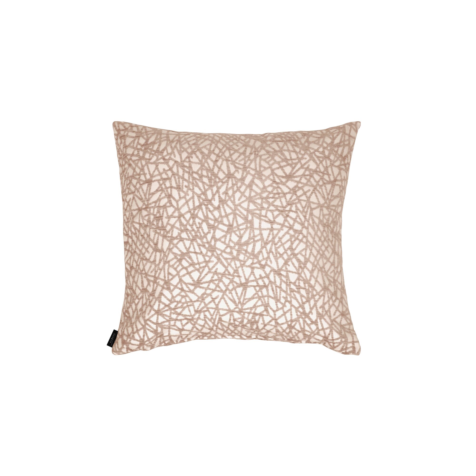 Beige Kissenhülle mit abstraktem Muster