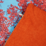 Verkleinertes Bild von Kissenhülle "Lyricfall" 50 x 50 cm orange/blau