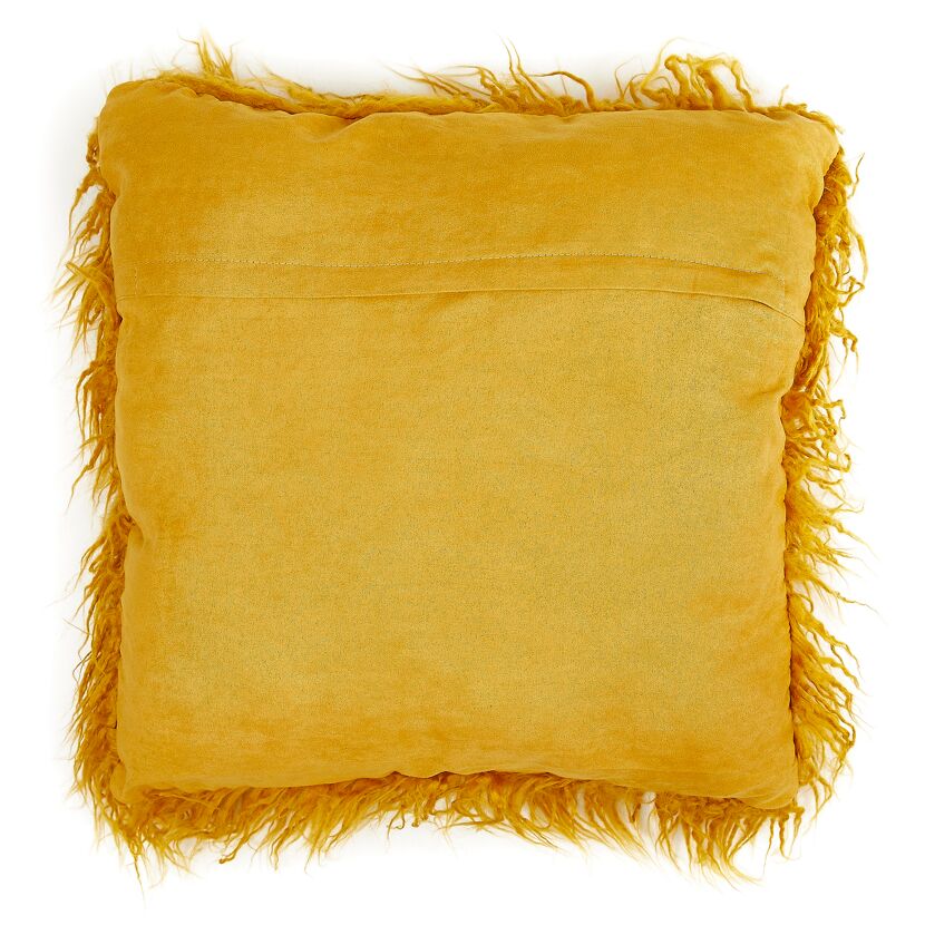 Senfgelbes Kissen Medina, Rückseite