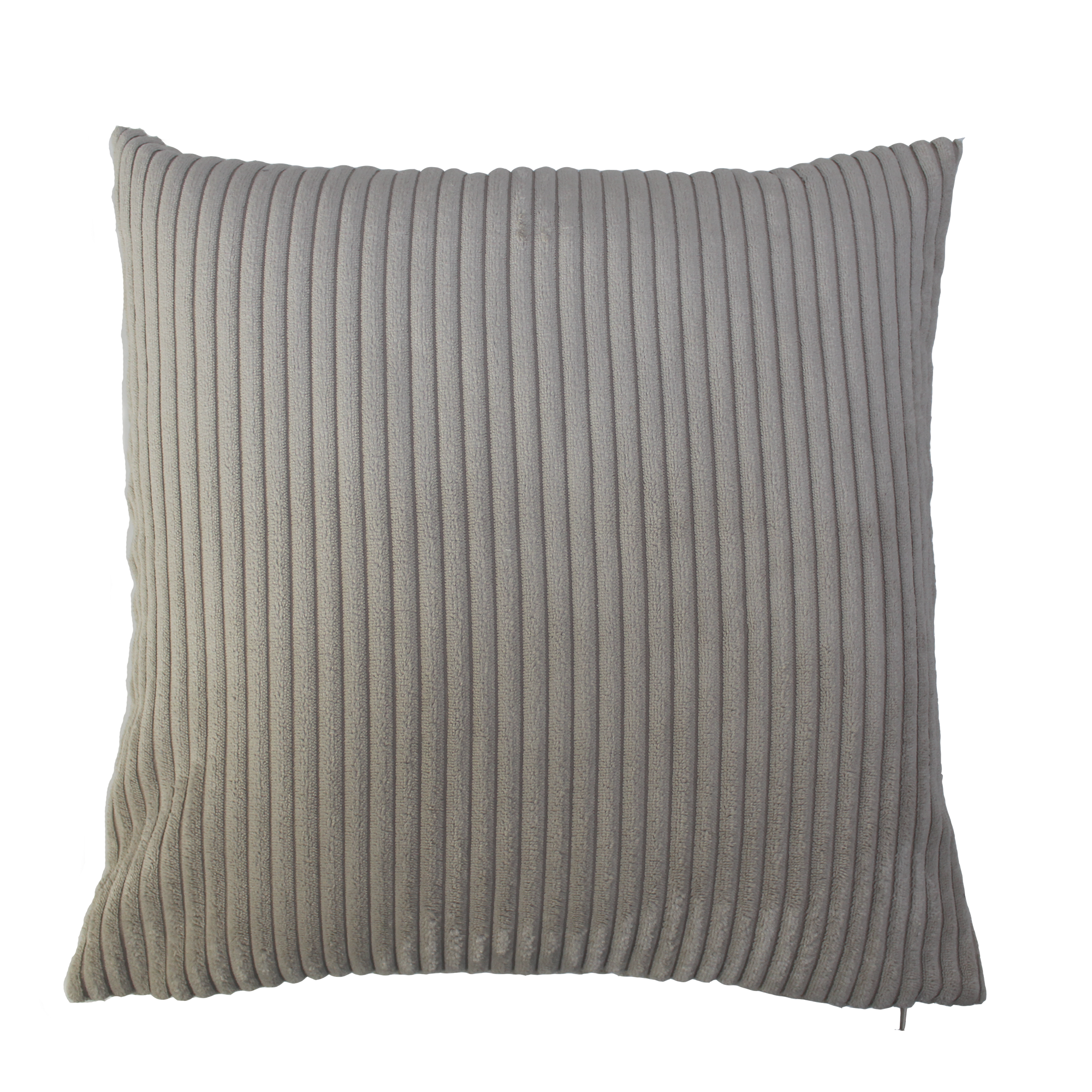 Kissen 'Cord' grau 45 x 45 cm