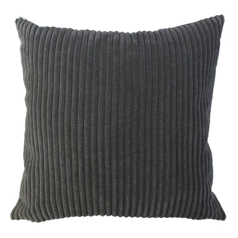 Kissen 'Cord' anthrazit 45 x 45 cm