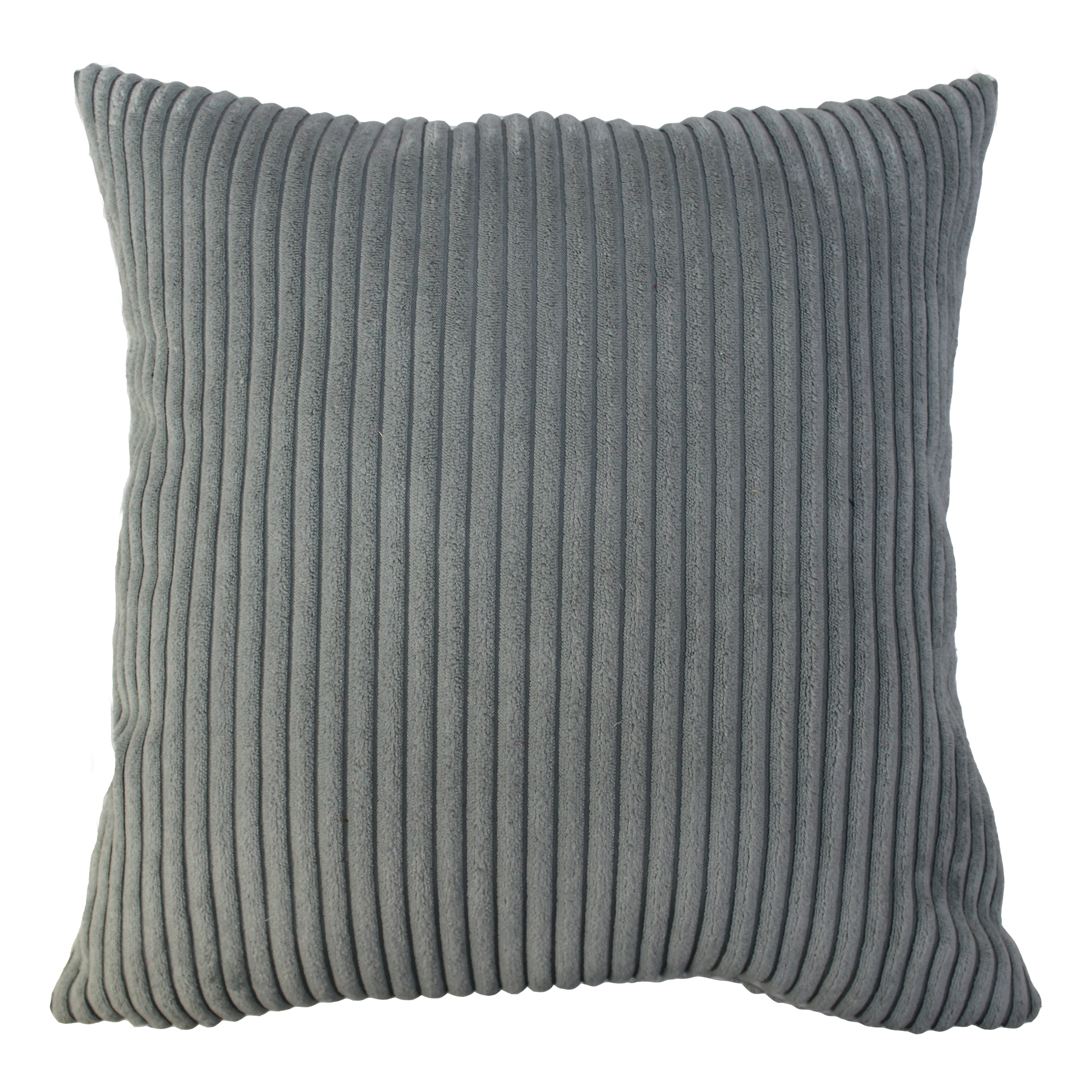 Kissen 'Cord' grau 45 x 45 cm