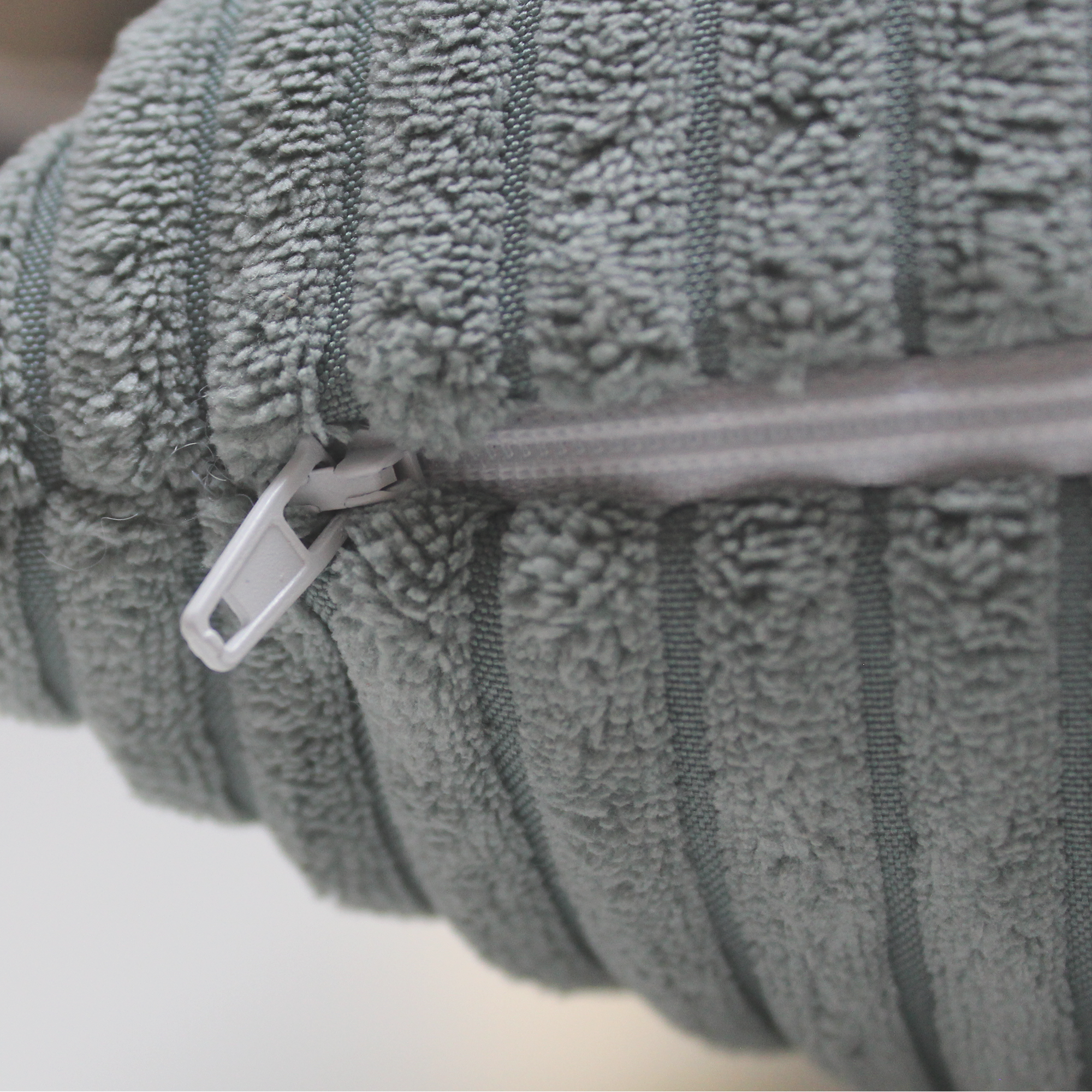 Kissen 'Cord' grau 45 x 45 cm