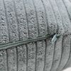 Kissen 'Cord aqua' hellblau 65 x 65 cm