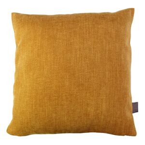 Kissen 'Struktur' senffarben 45 x 45 cm