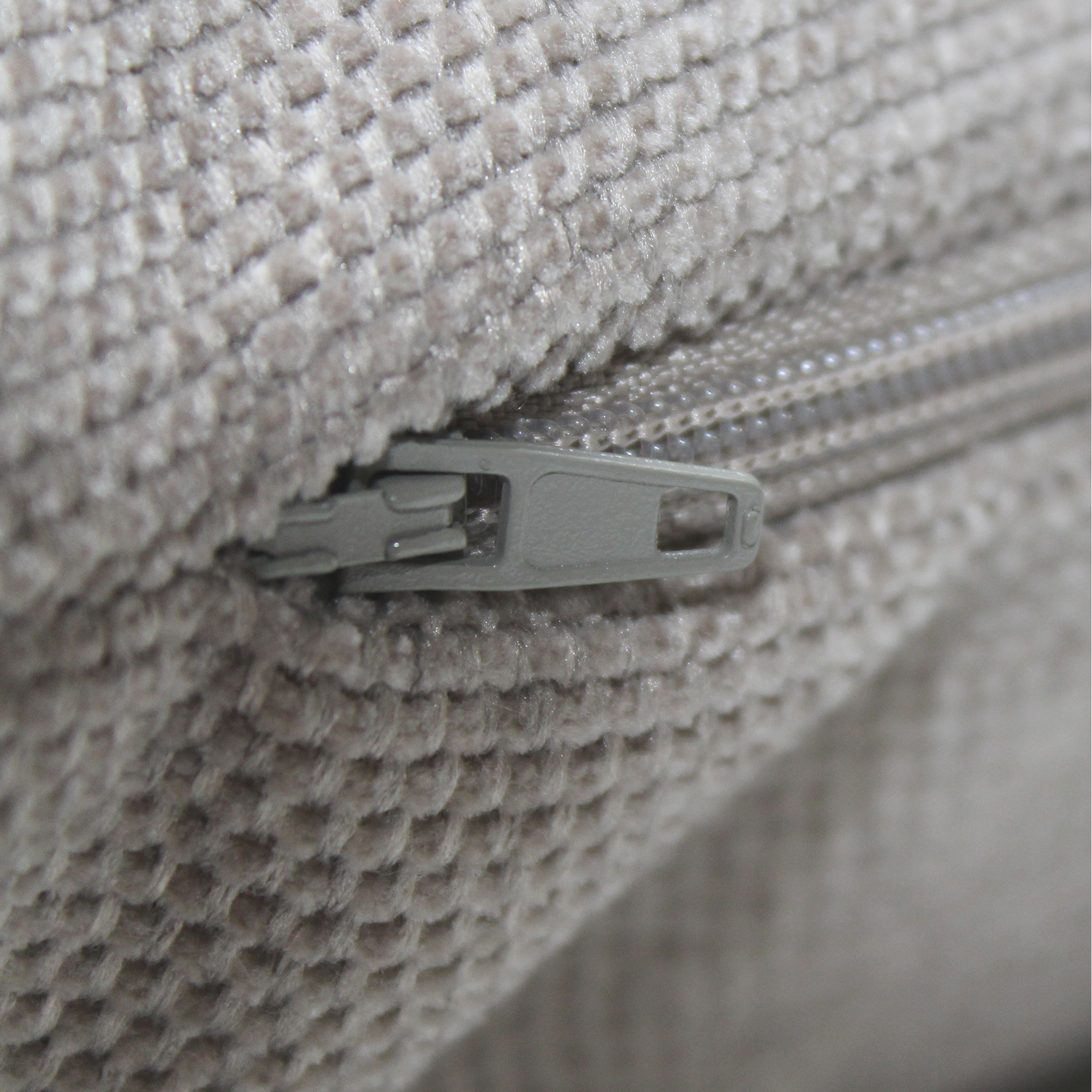 Kissen 'Struktur' sandfarben/grau 45 x 70 cm