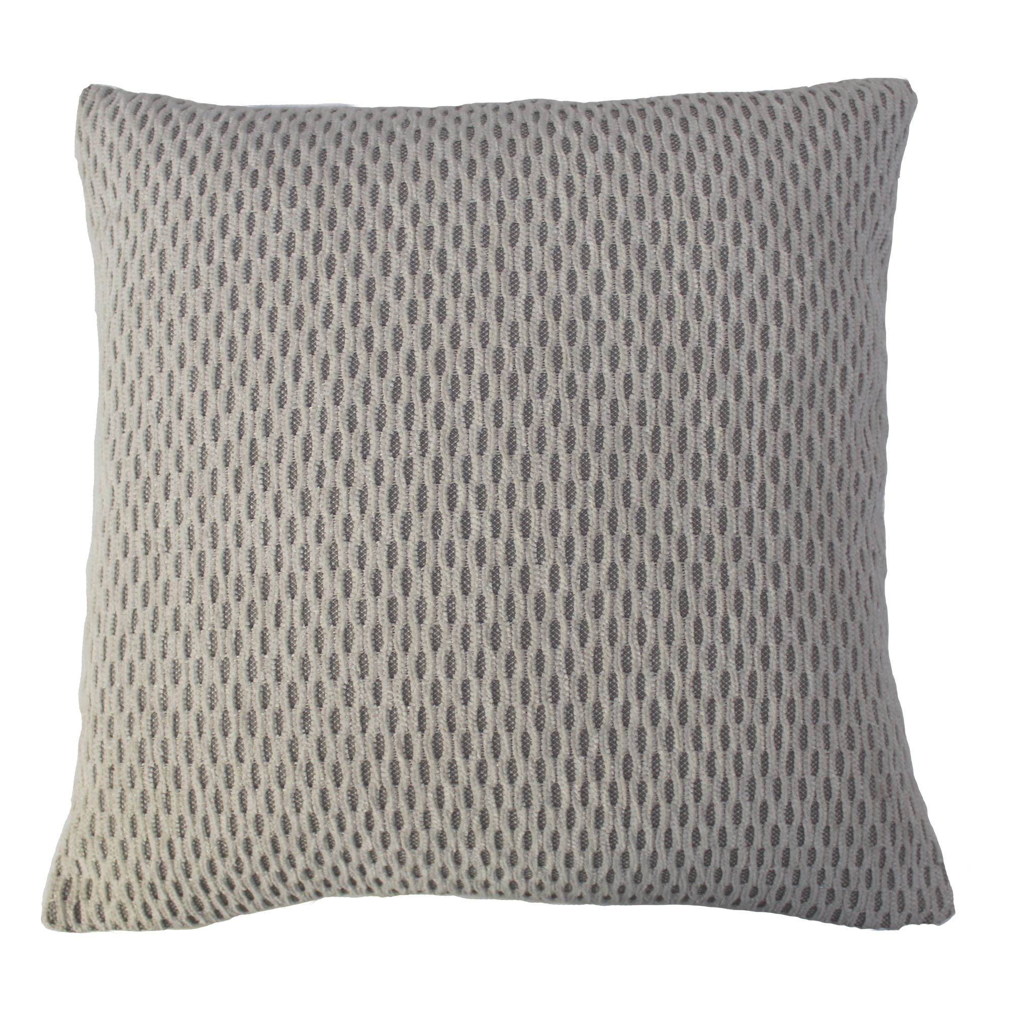 Kissen 'Wabe' grau 45 x 45 cm