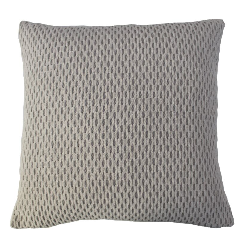 Kissen 'Wabe' grau 45 x 45 cm