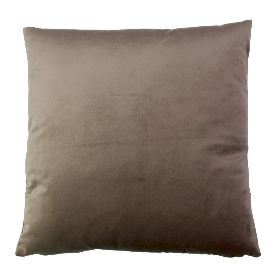 Kissen 'Samt' naturfarben 45 x 45 cm
