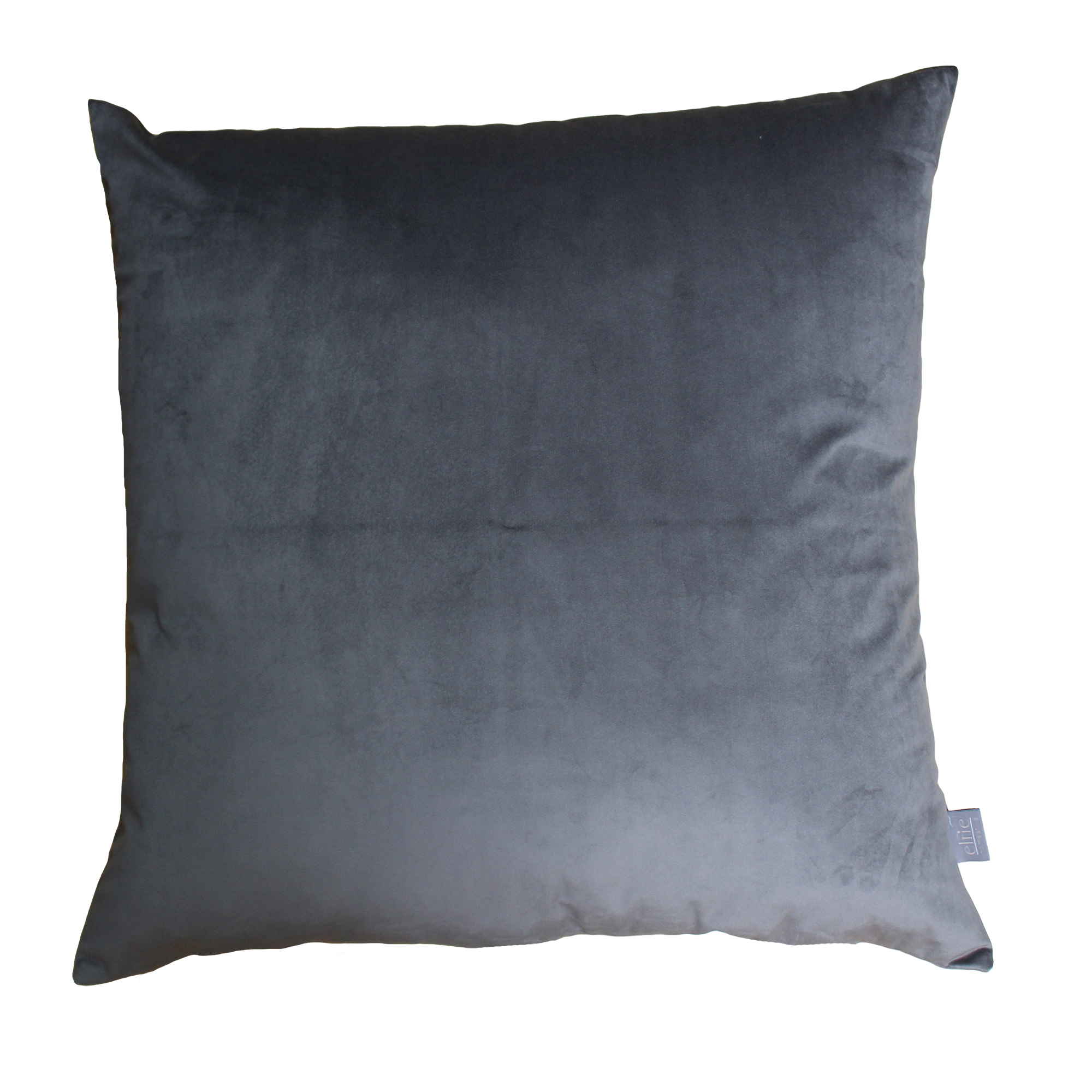 Kissen 'Samt' dunkelgrau 65 x 65 cm
