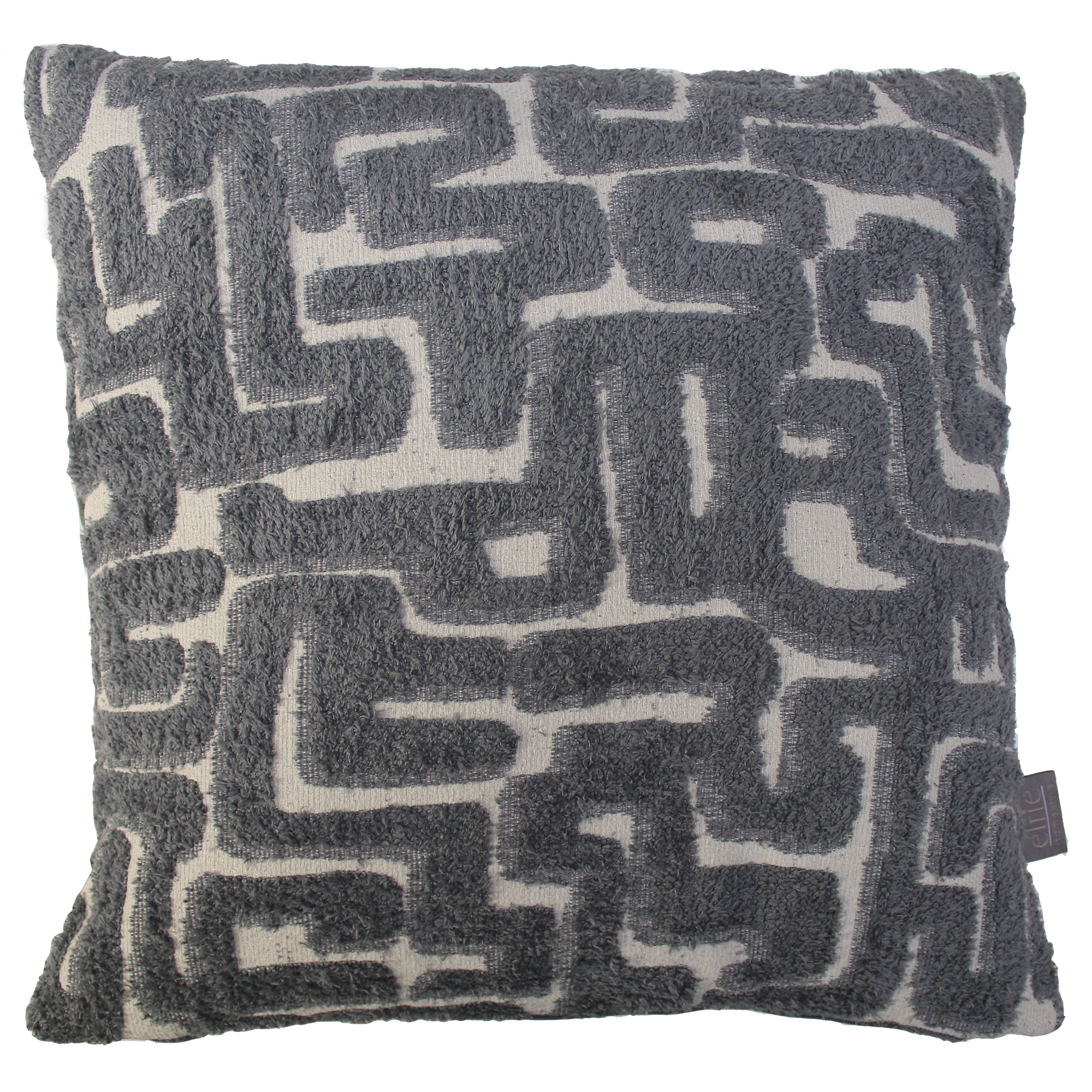 Kissen 'Boho' grau 45 x 45 cm