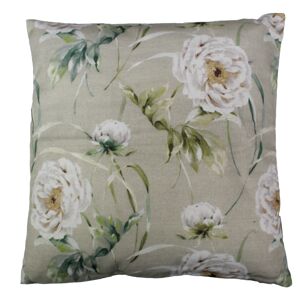 Kissen 'Rose' grün/beige 45 x 45 cm