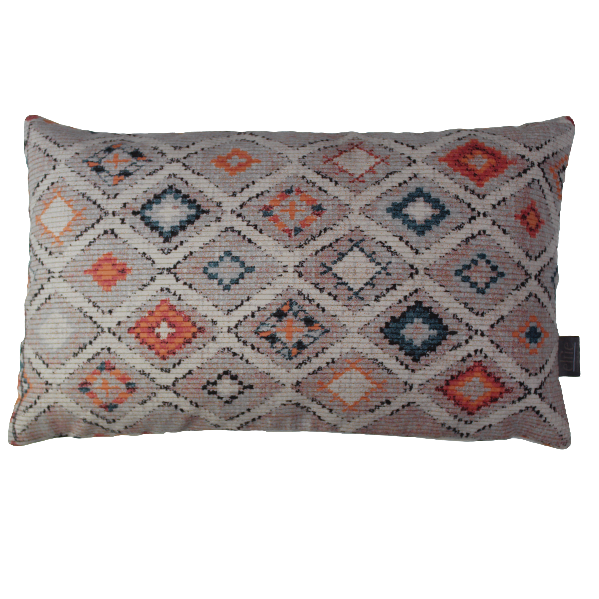 Kissen 'Ikat Cord' mehrfarbig 30 x 50 cm