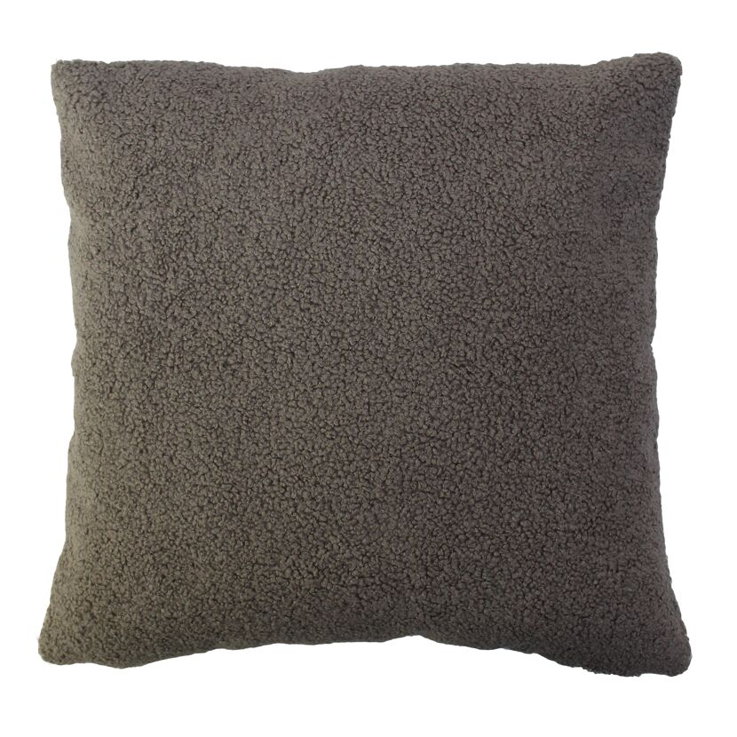 Kissenhülle 'Boucle' grau 45 x 45 cm