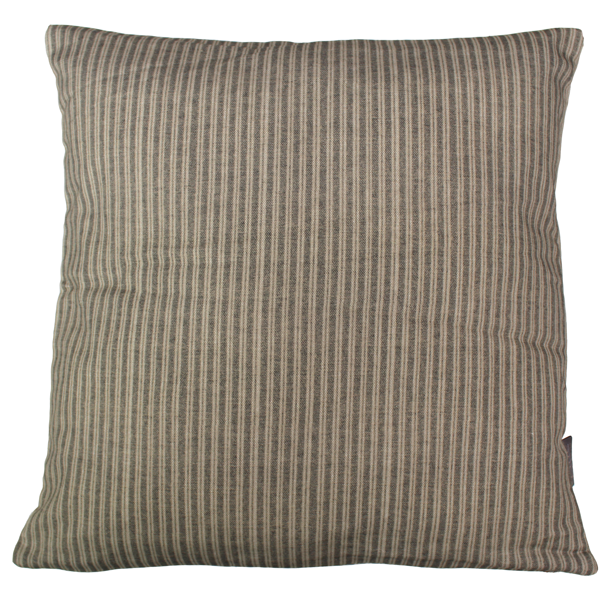 Kissenhülle 'Streifen' grau/beige 45 x 45 cm