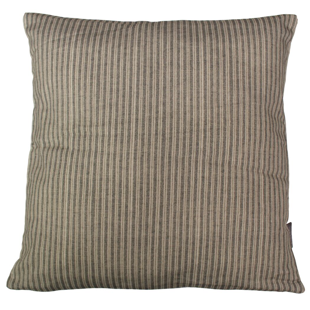 Kissenhülle 'Streifen' grau/beige 45 x 45 cm
