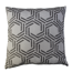 Kissenhülle 'Raute' grau/beige 45 x 45 cm