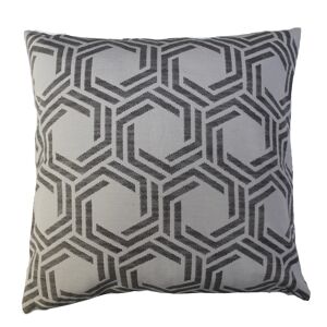 Kissenhülle 'Raute' grau/beige 45 x 45 cm