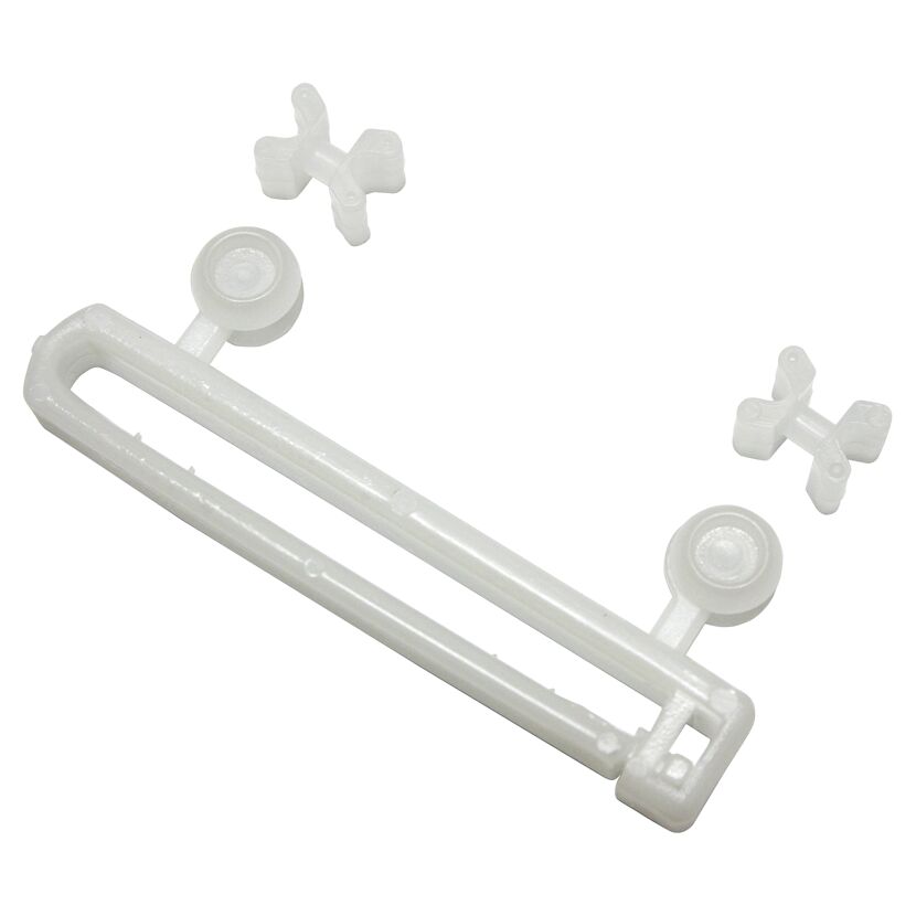 Weißer Schlaufengleiter mit Rollen