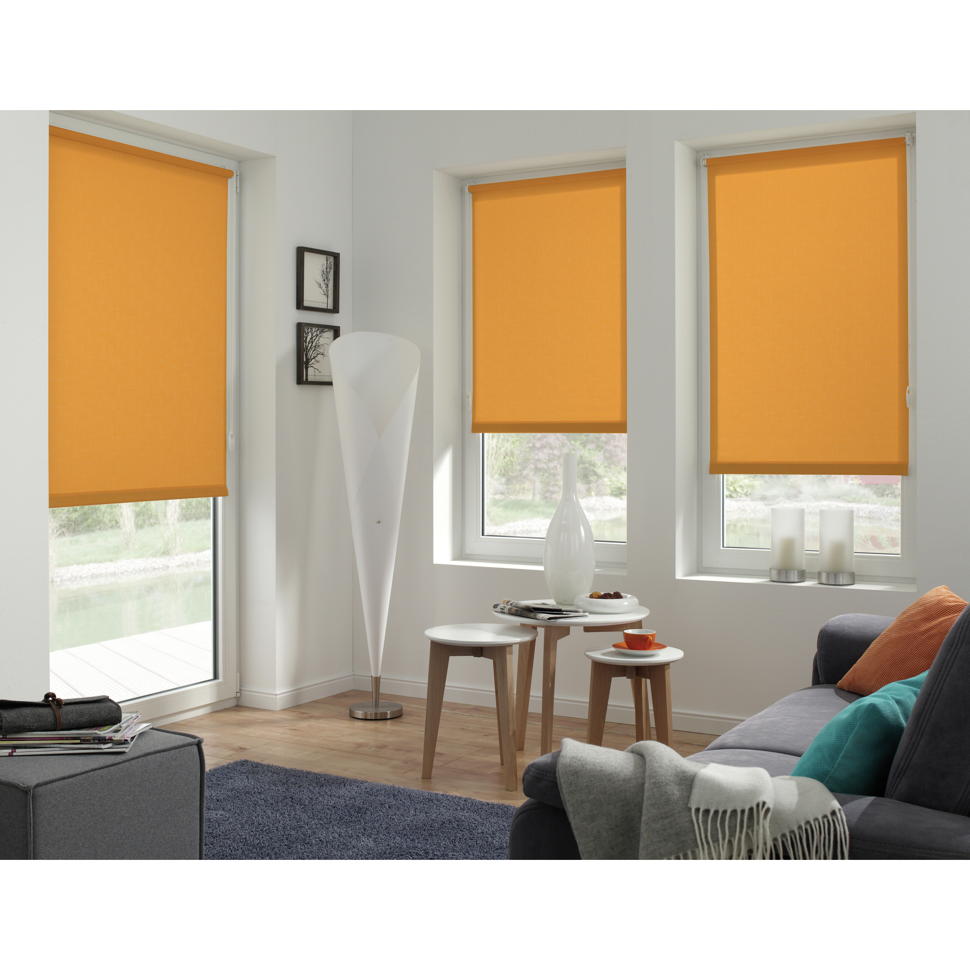EasyFix Rollo 'Uni' orange 90 x 210 cm + product picture