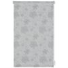 Graues Rollo mit floralem Muster