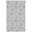 Rollo mit silber-grauem Blumenmuster