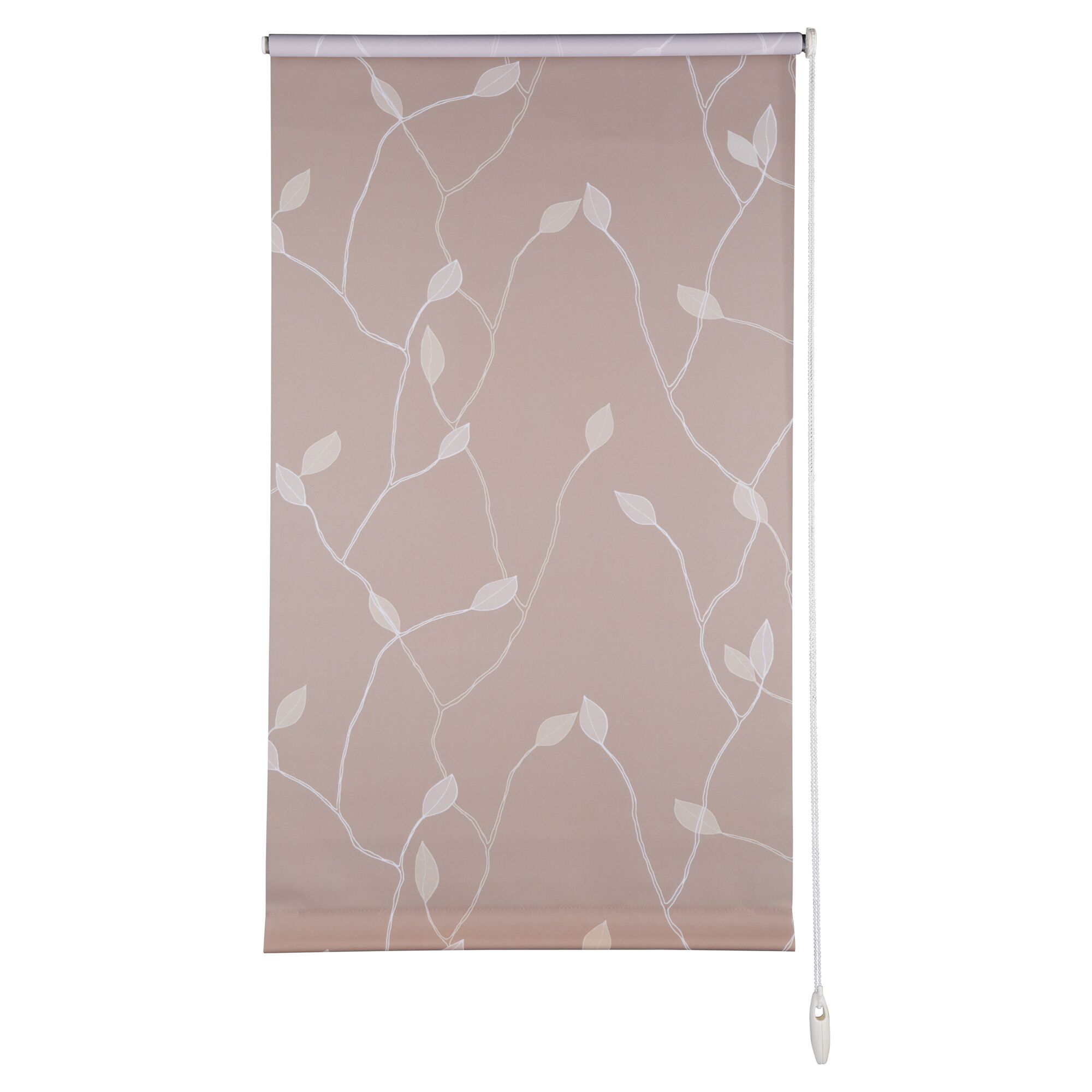 Easyfix Rollo mit Blättermotiv, beige