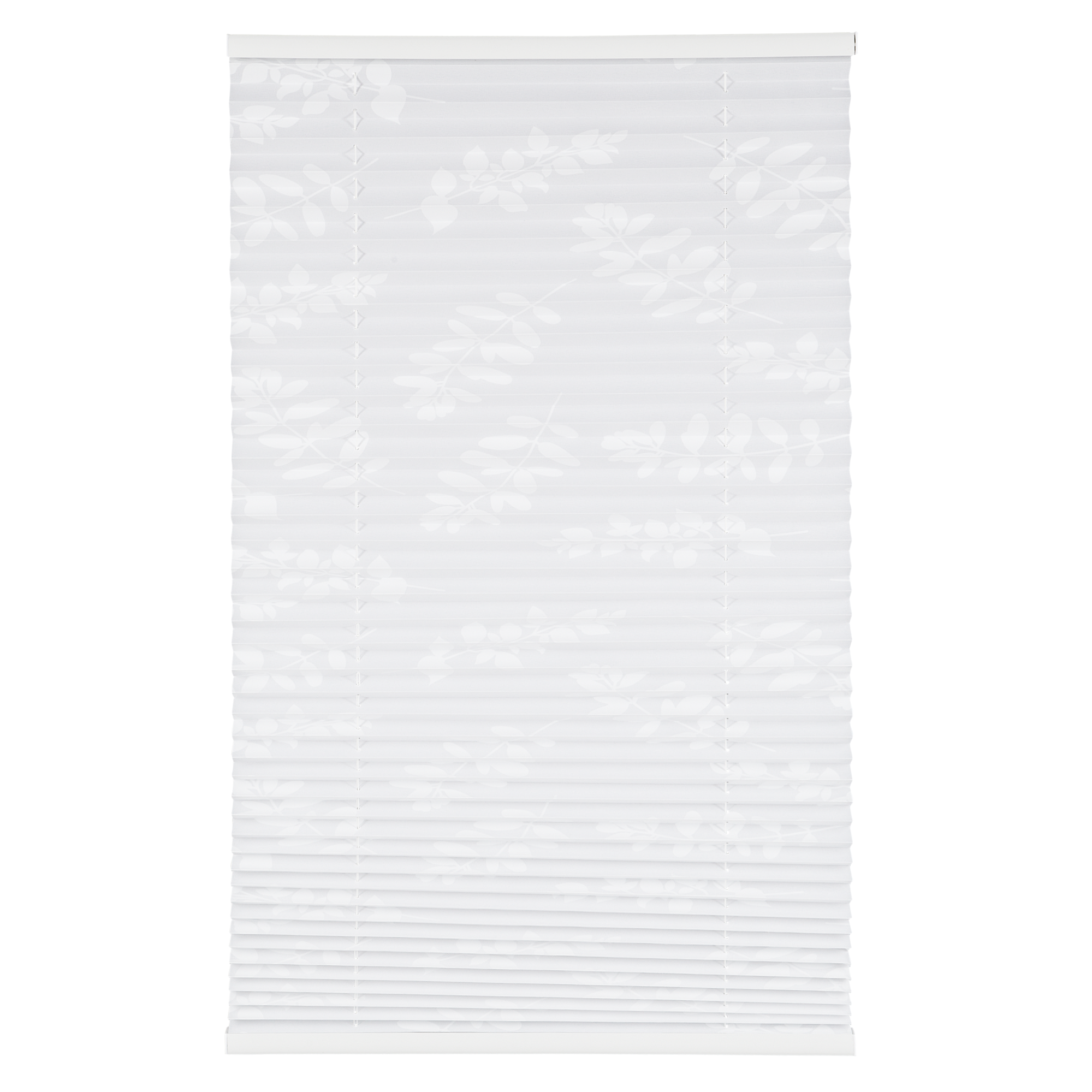 Tageslichtplissee 'Blüten' weiß 80 x 130 cm + product picture