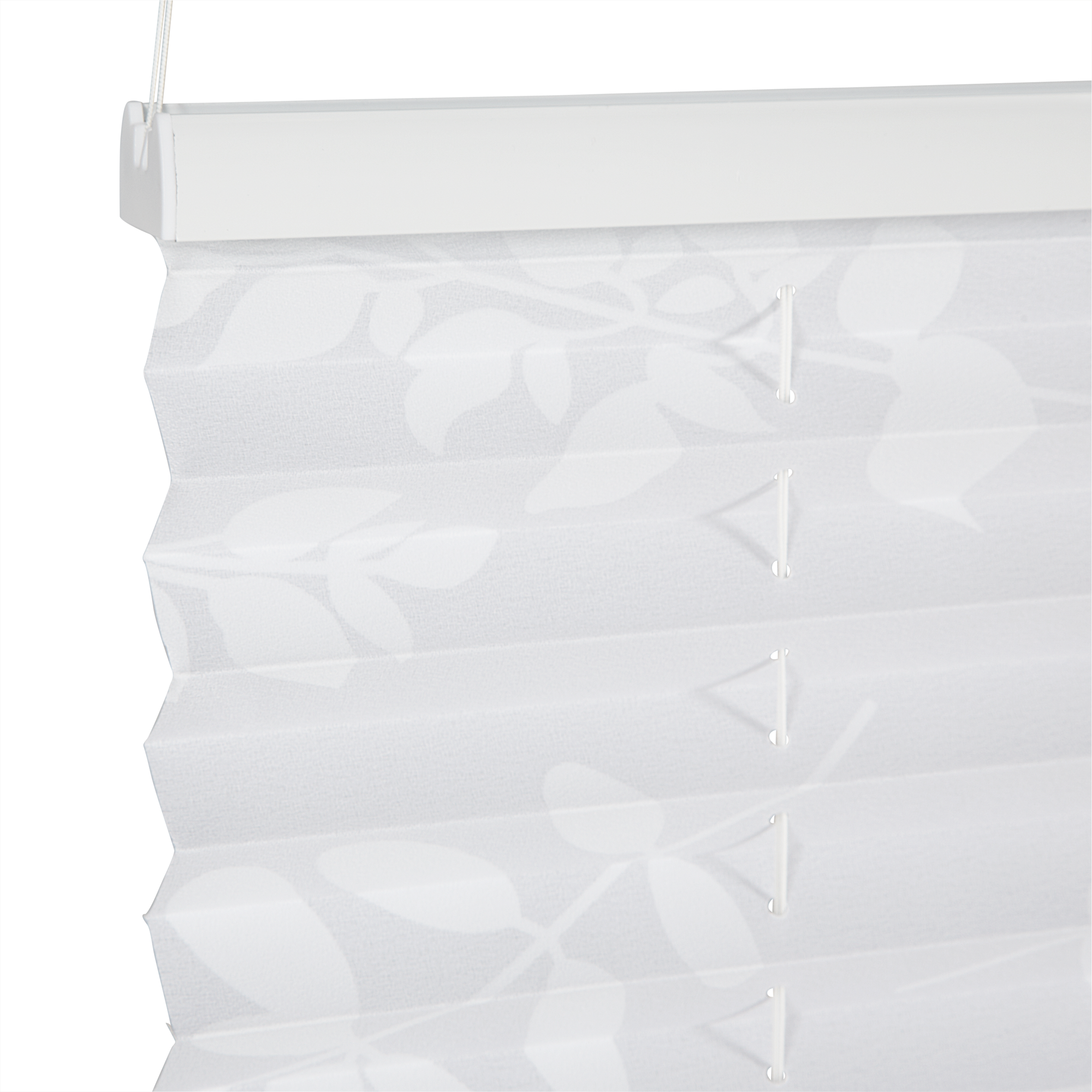 Tageslichtplissee 'Blüten' weiß 90 x 130 cm + product picture