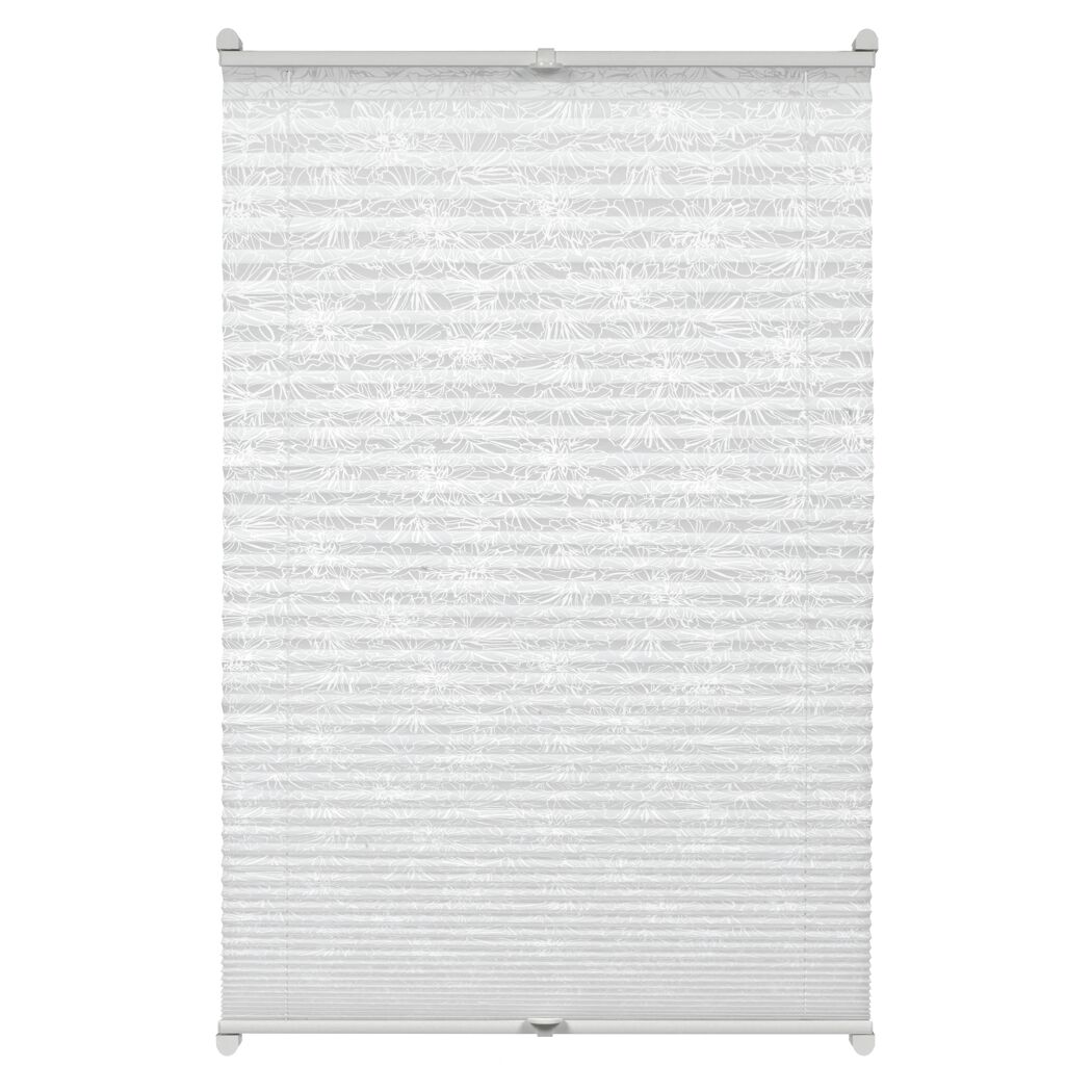 EasyFix Plissee 'Flower' weiß 70 x 130 cm