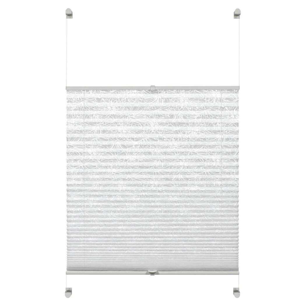 EasyFix Plissee 'Flower' weiß 70 x 130 cm