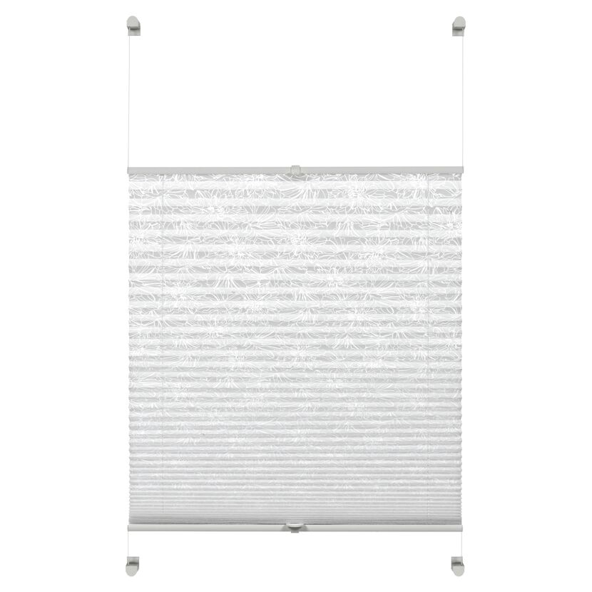 EasyFix Plissee 'Flower' weiß 70 x 130 cm
