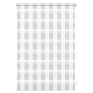 EasyFix Doppelrollo 'Karo' weiß 60 x 150 cm
