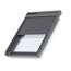 Solar-Rollladen halb geöffnet