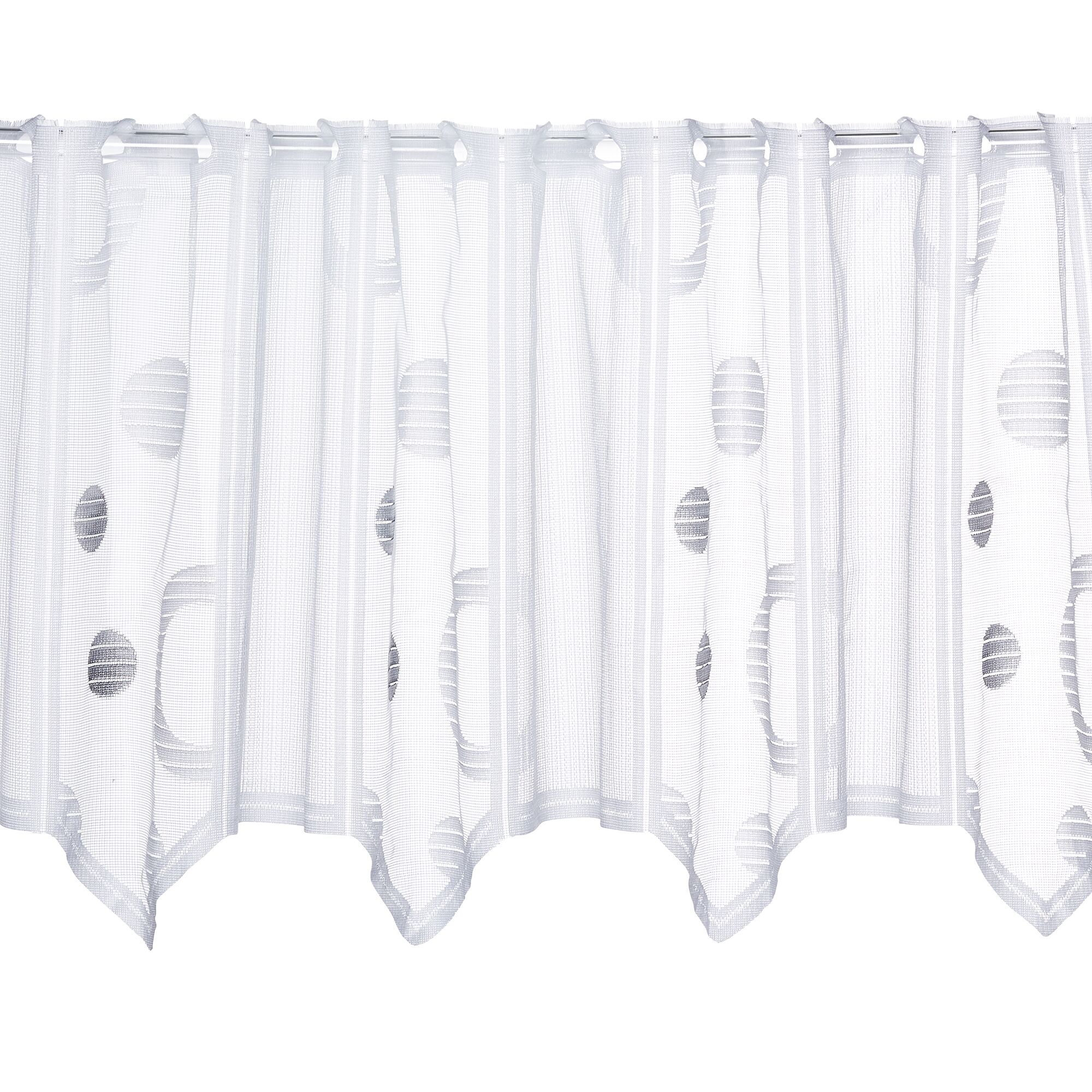 Weißer Stores mit Kreisen