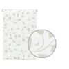 Beigefarbenes Rollo mit Blattmuster
