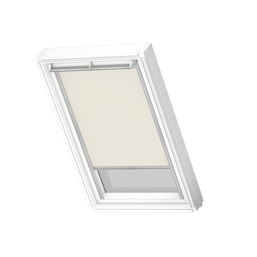 Verdunkelungsrollo hellbeige für Dachfenster
