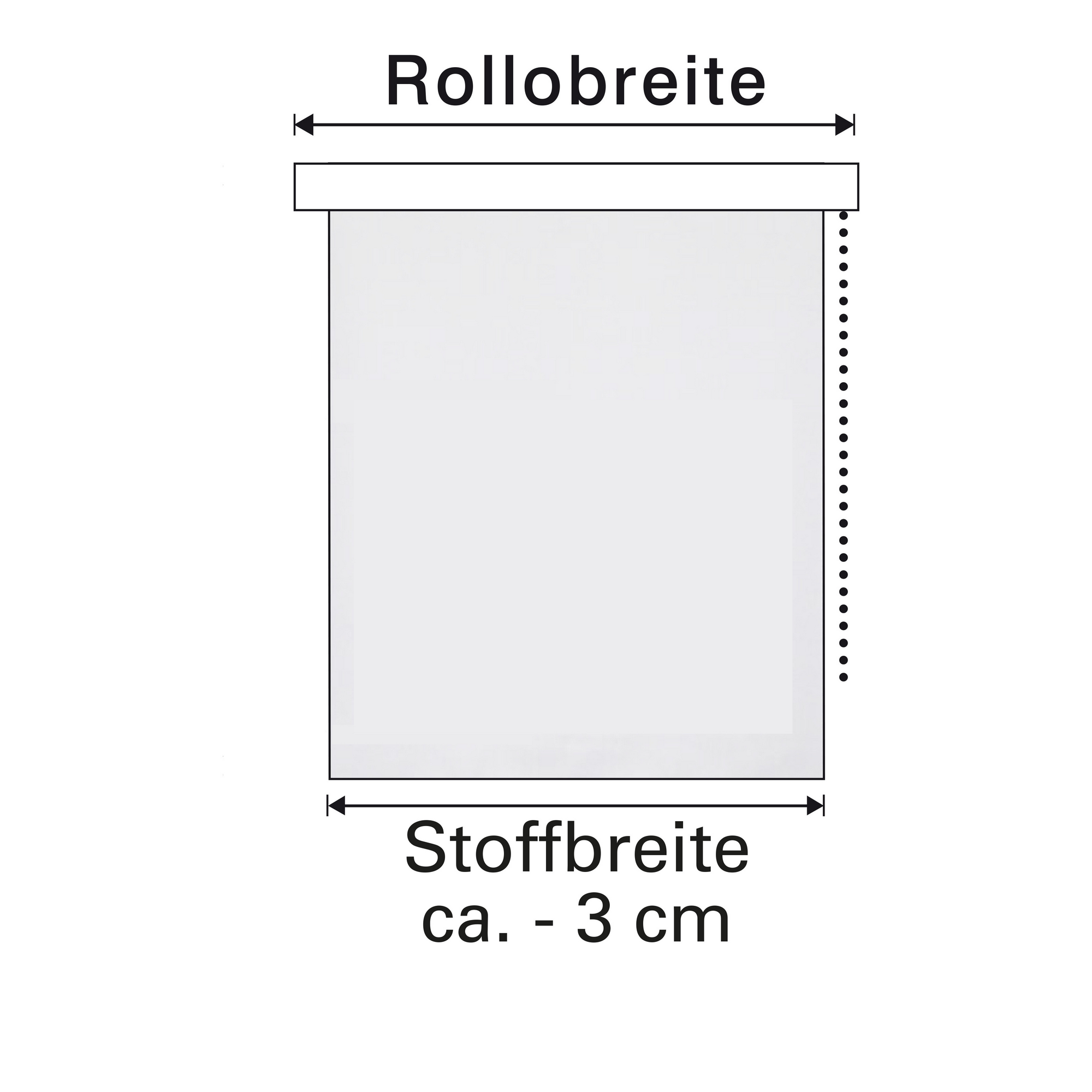 Rollo grau 45 x 150 cm 2-teilig