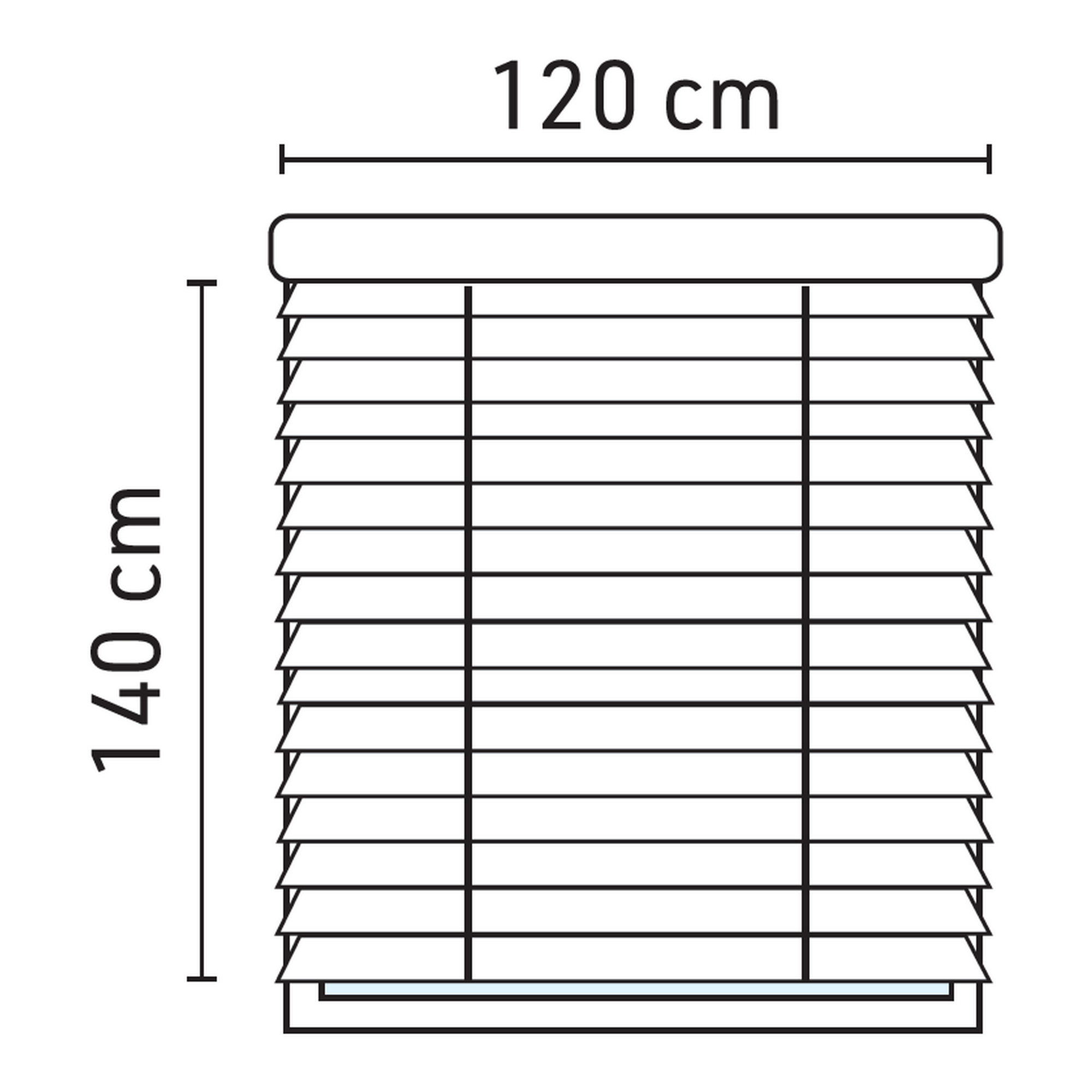 Jalousie Aluminium weiß 120 x 140 cm