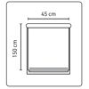 Klemm-Rollo beige 45 x 150 cm
