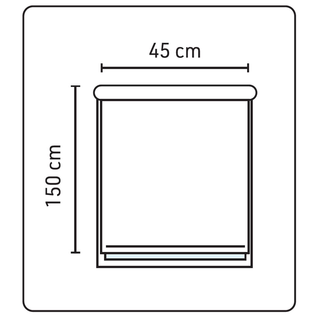 Klemm-Rollo beige 45 x 150 cm