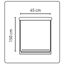 Klemm-Rollo beige 45 x 150 cm