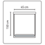Klemm-Rollo beige 45 x 150 cm