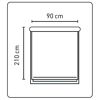 Klemm-Rollo beige 90 x 210 cm