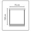 Klemm-Rollo beige 75 x 150 cm