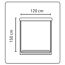 Klemm-Rollo beige 120 x 150 cm