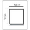 Klemm-Rollo beige 100 x 150 cm