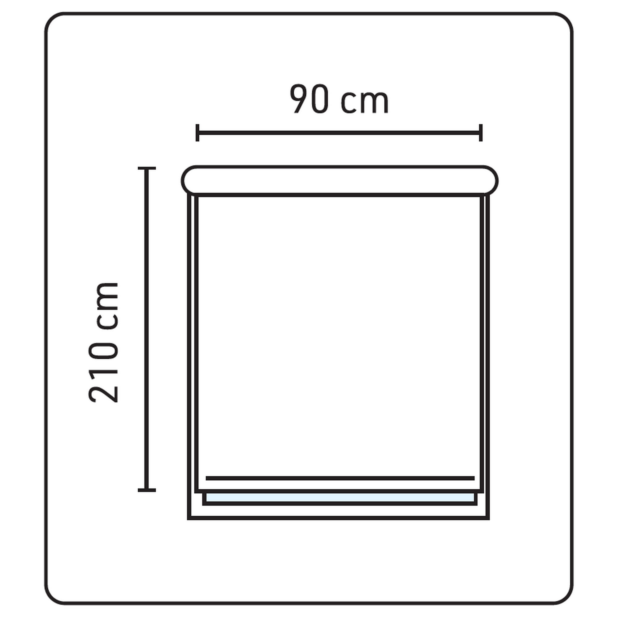 Klemm-Rollo grün 90 x 210 cm