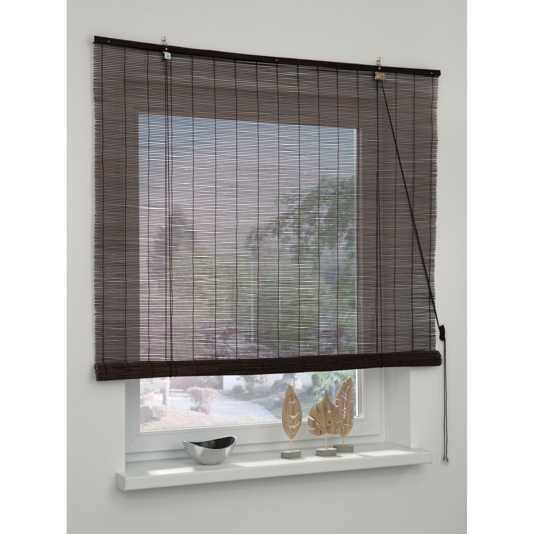 Bambus-Rollo schokobraun 100 x 160 cm