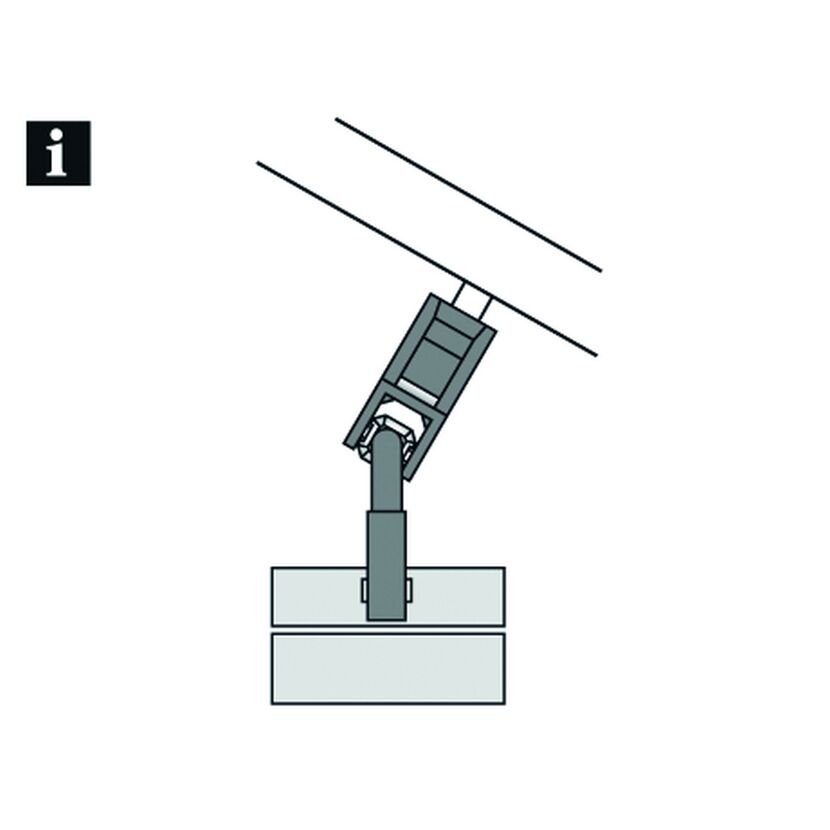 Haken für Schräganlage